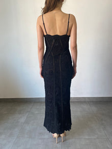 Rococo Sand | Lace Long Dress | Black
