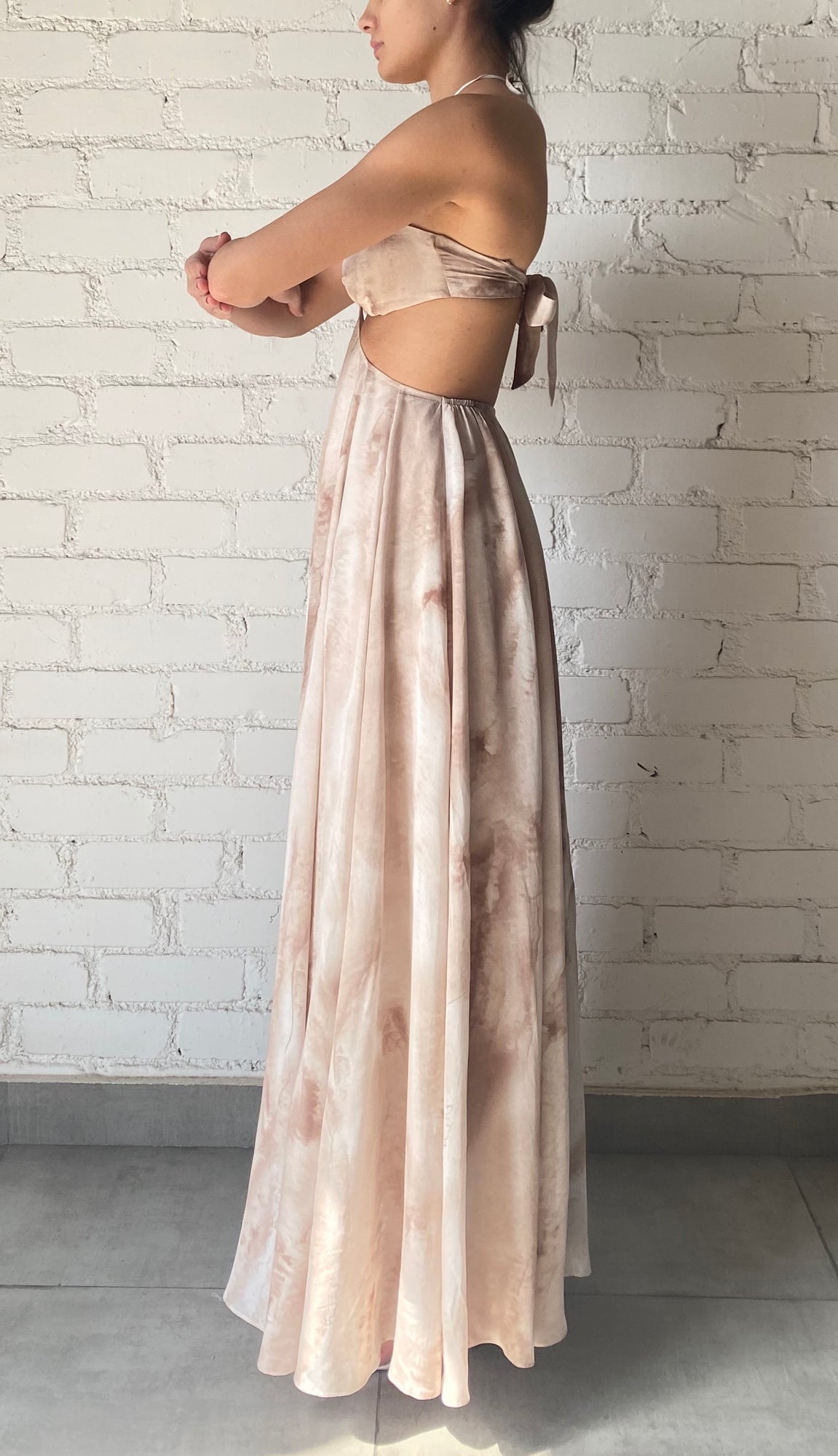 Rococo Sand | Ryan Long Dress | Nude
