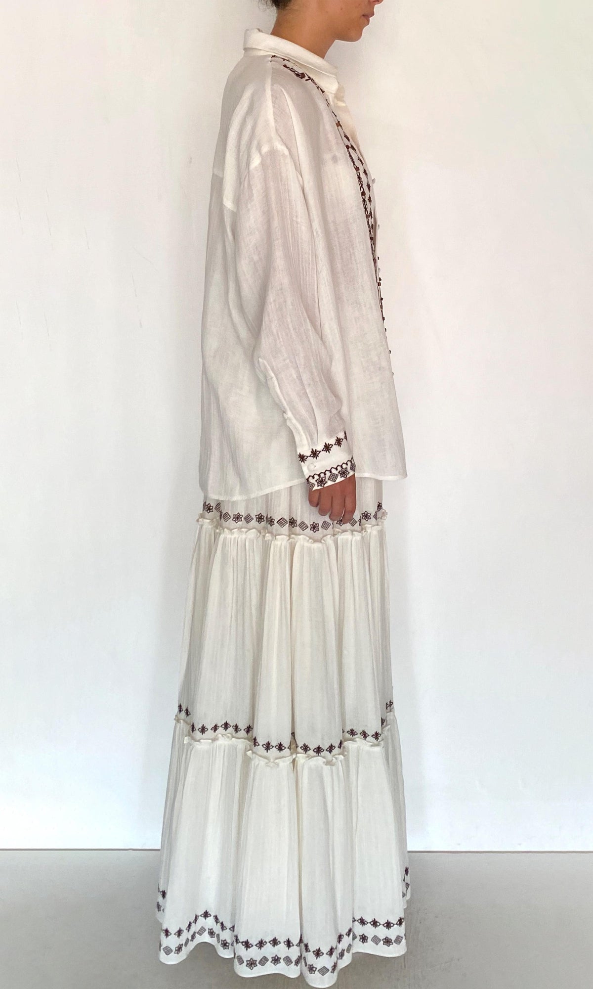 Womens | Taz Double Gauze Oversized Shirt | White