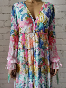 Rococo Sand | Zazu Long Dress | Blue Multi