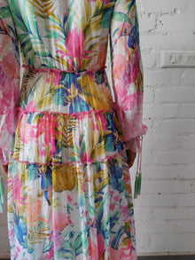 Rococo Sand | Zazu Long Dress | Blue Multi