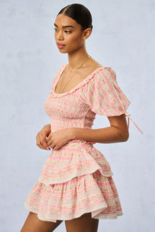 Ruffle Mini Heirloom Print Skirt | Macaroon