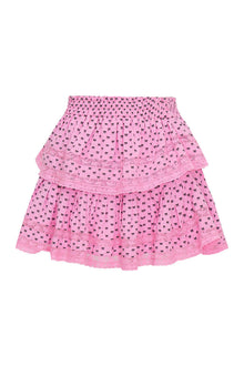 Ruffle Mini Cotton Bow Skirt | Classic Pink