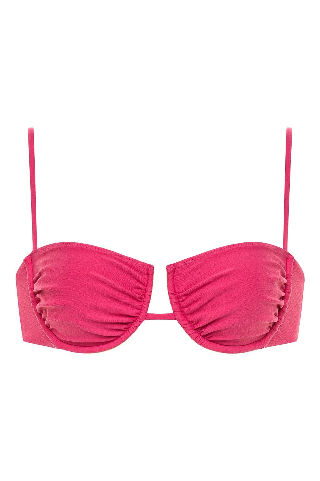 Simonette Bikini Top | Raspberry