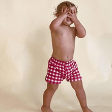 Kids | Boardshort | Red Gingham