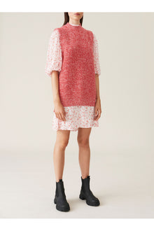 Red Cashmere Knit Vest | Flame Scarlet