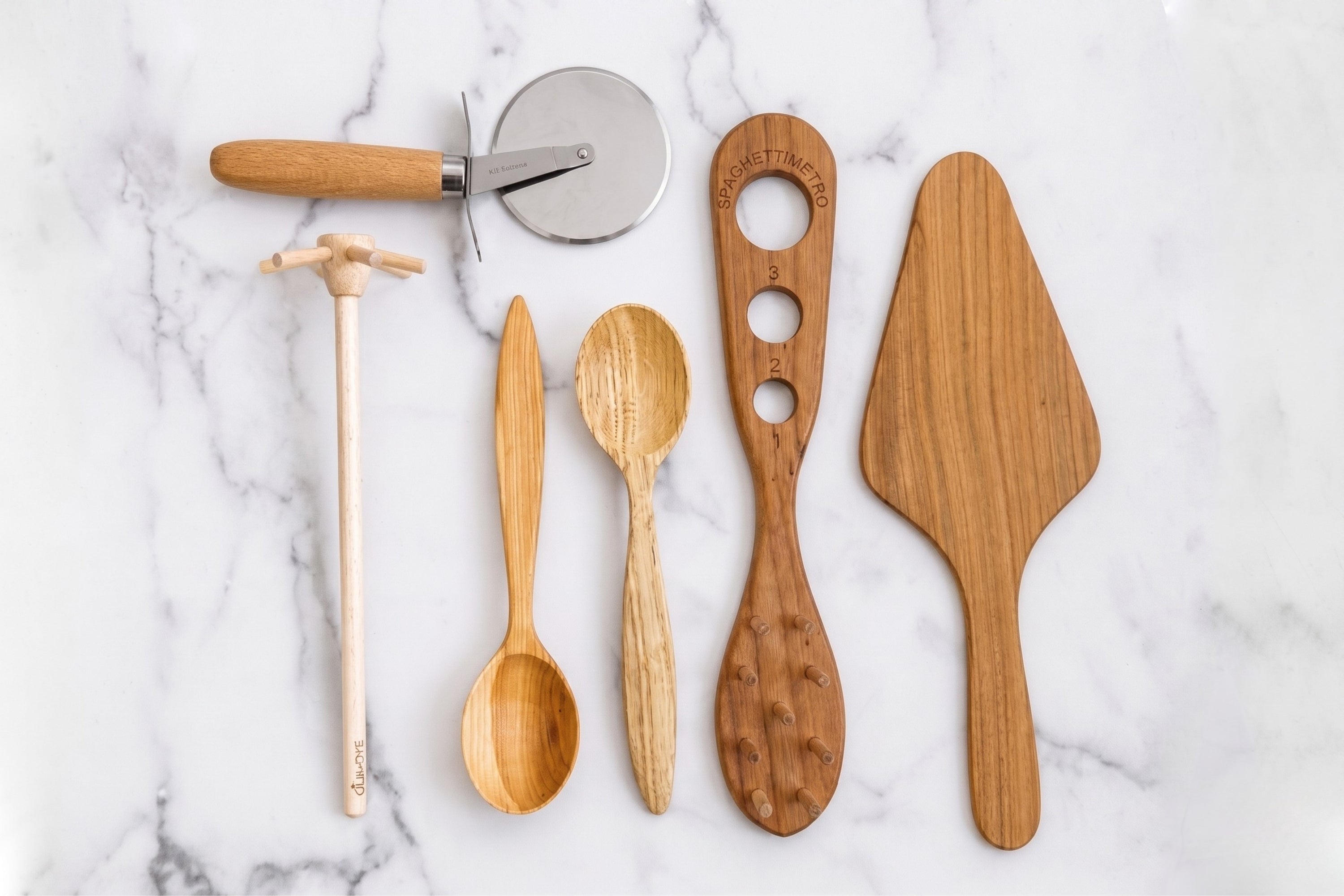 Italian Chef Utensil Set | Natural | Set of 6