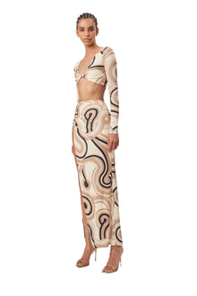 Halena Top | Tonal Swirl