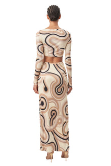 Halena Top | Tonal Swirl