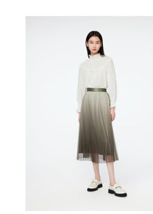 Ruffle-Collar Blouse | White