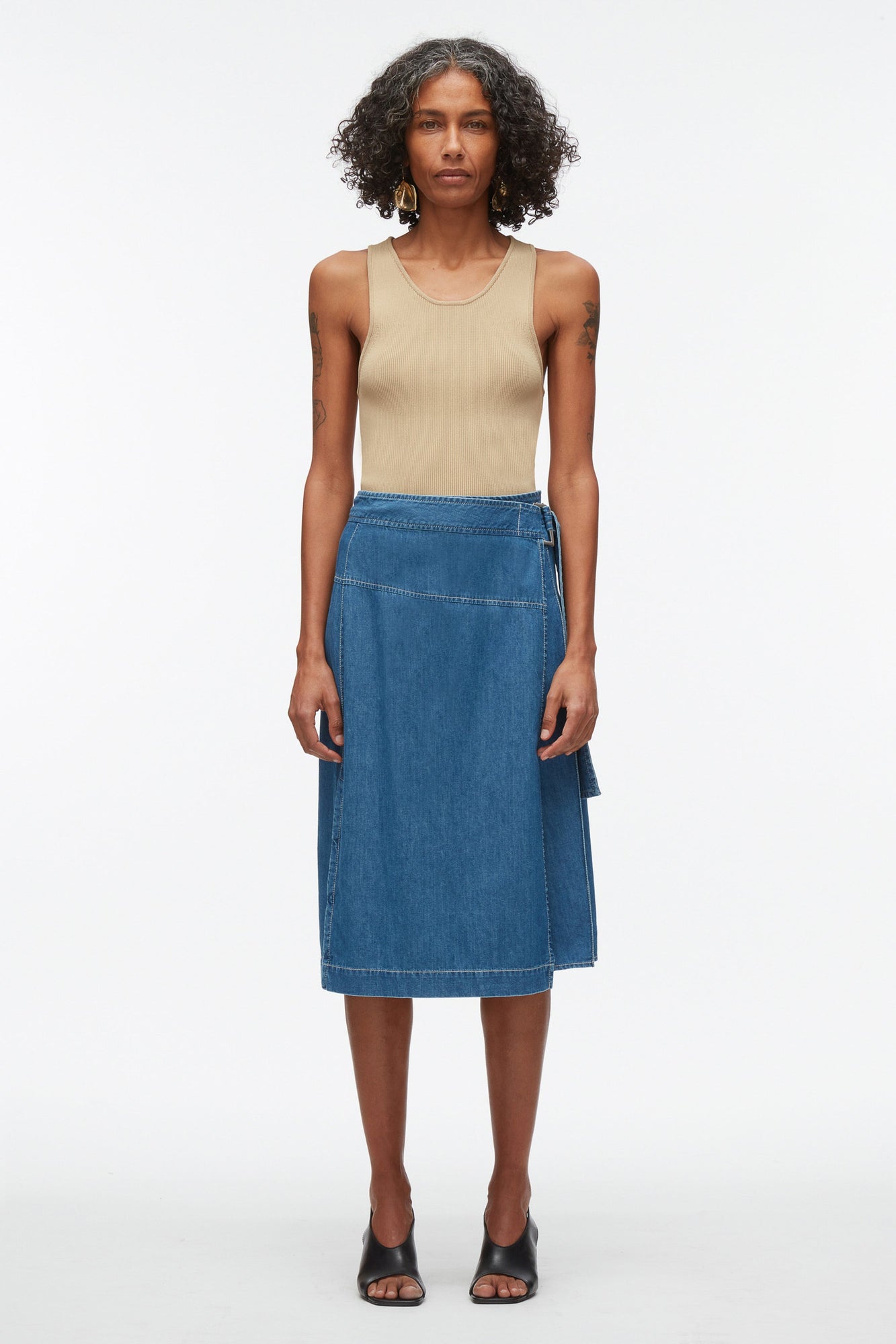Compact Rib Layering Tank | Khaki