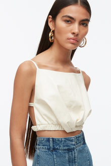Twisted Open Back Cami | Ivory