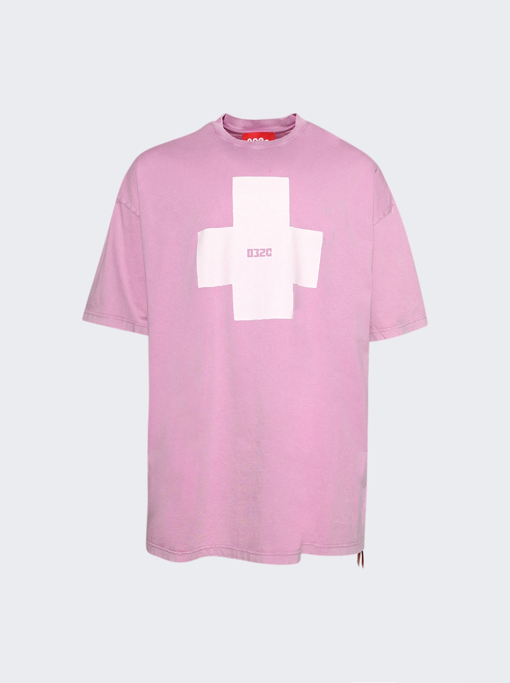 Men | 032c | Point Zero Oversized Tee Faded | Pink