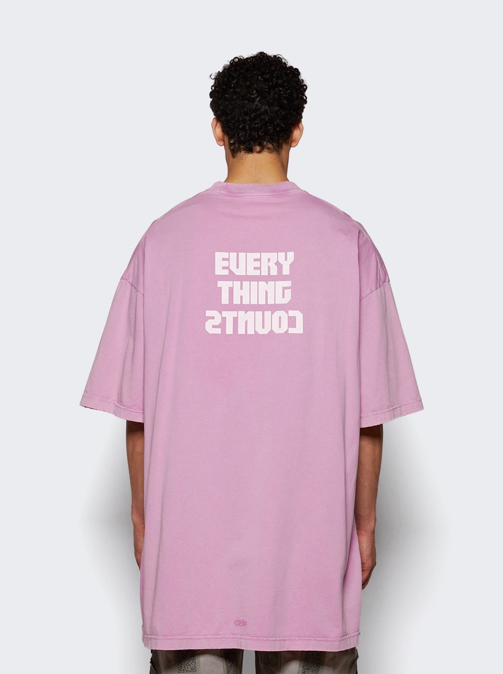 Men | 032c | Point Zero Oversized Tee Faded | Pink
