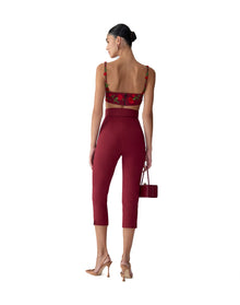 Embroidered Bandeau With Thin Straps | Rioja Multi