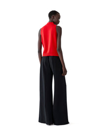 Mock Neck Knit Tank | Herrera Red