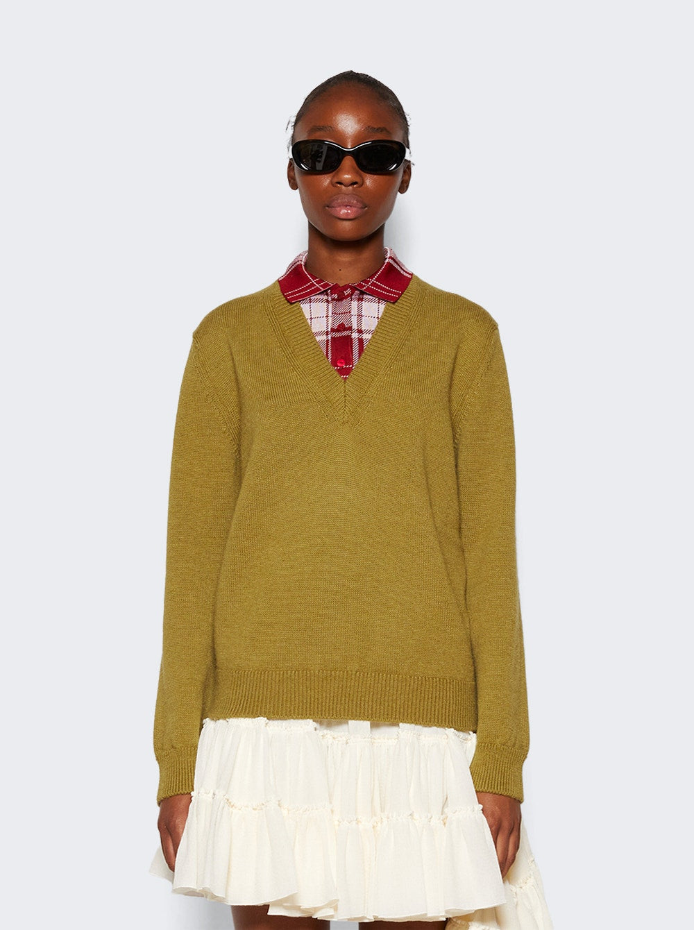 Women | Loewe | Trompe L'oeil Sweater | Green