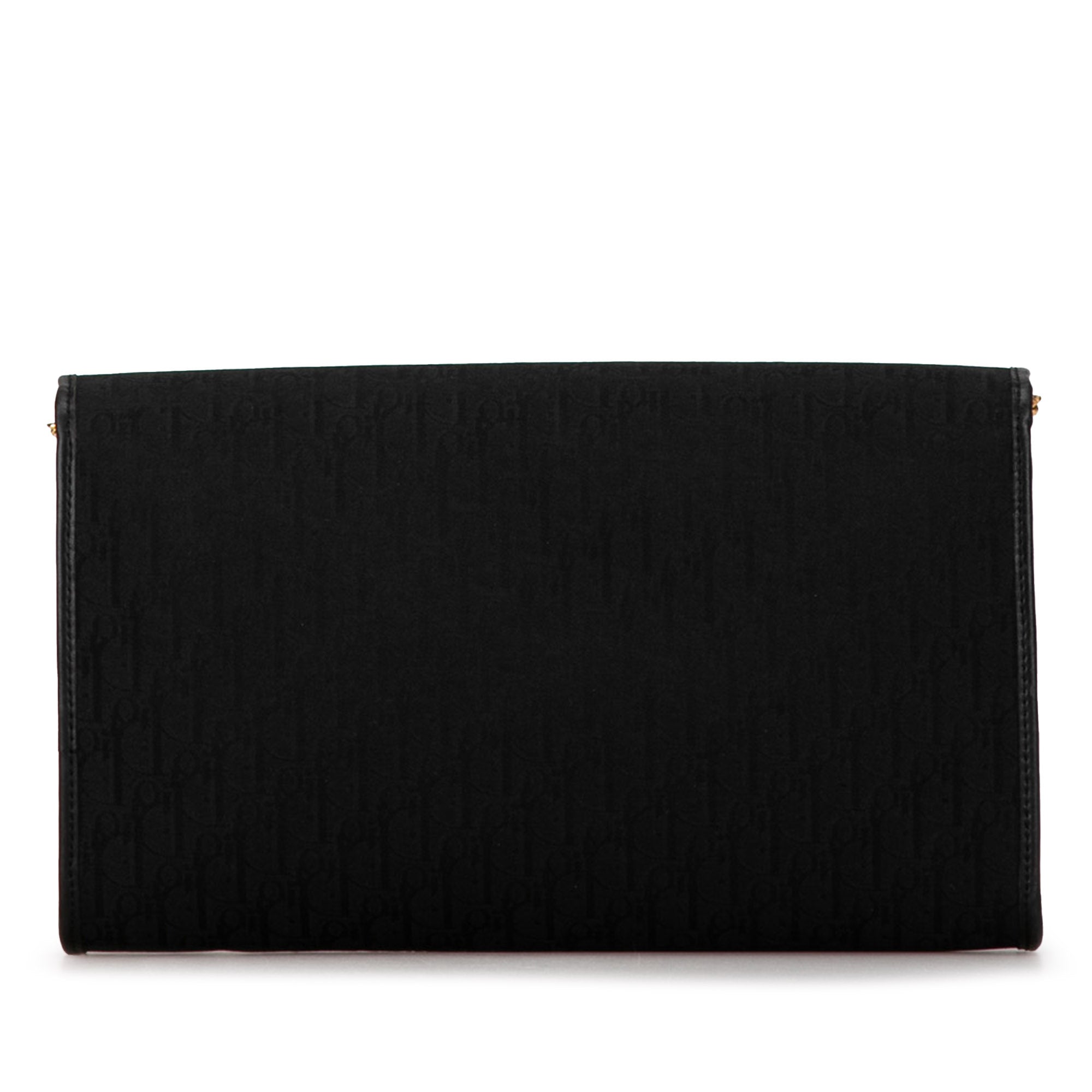 Dior | Pre-Owned Oblique Canvas Chain Shoulder Bag | Black