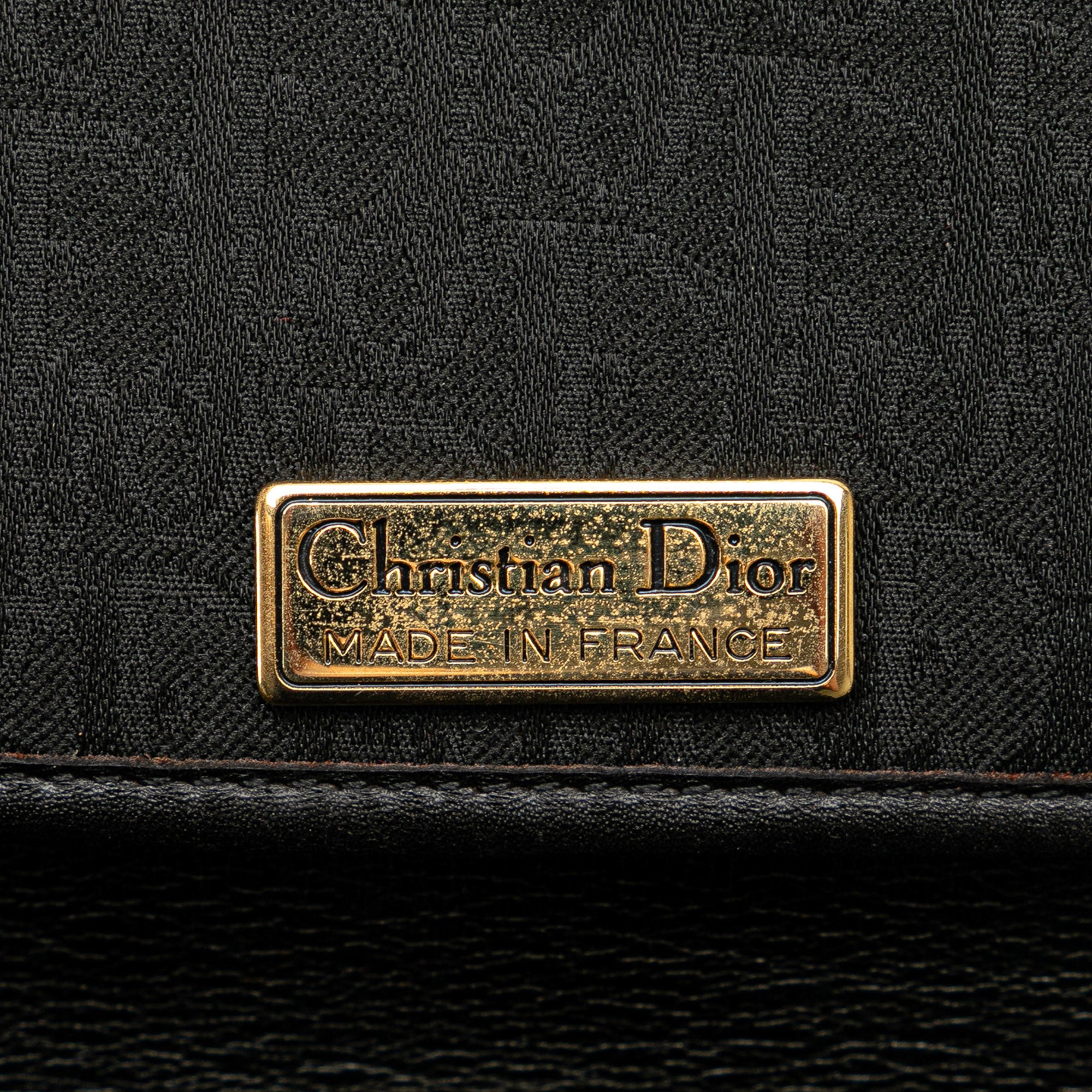 Dior | Pre-Owned Oblique Canvas Chain Shoulder Bag | Black