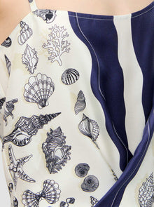 Samantha  Print Dress | Blue Print