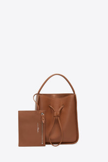 Soleil Small Bucket Drawstring | Camel
