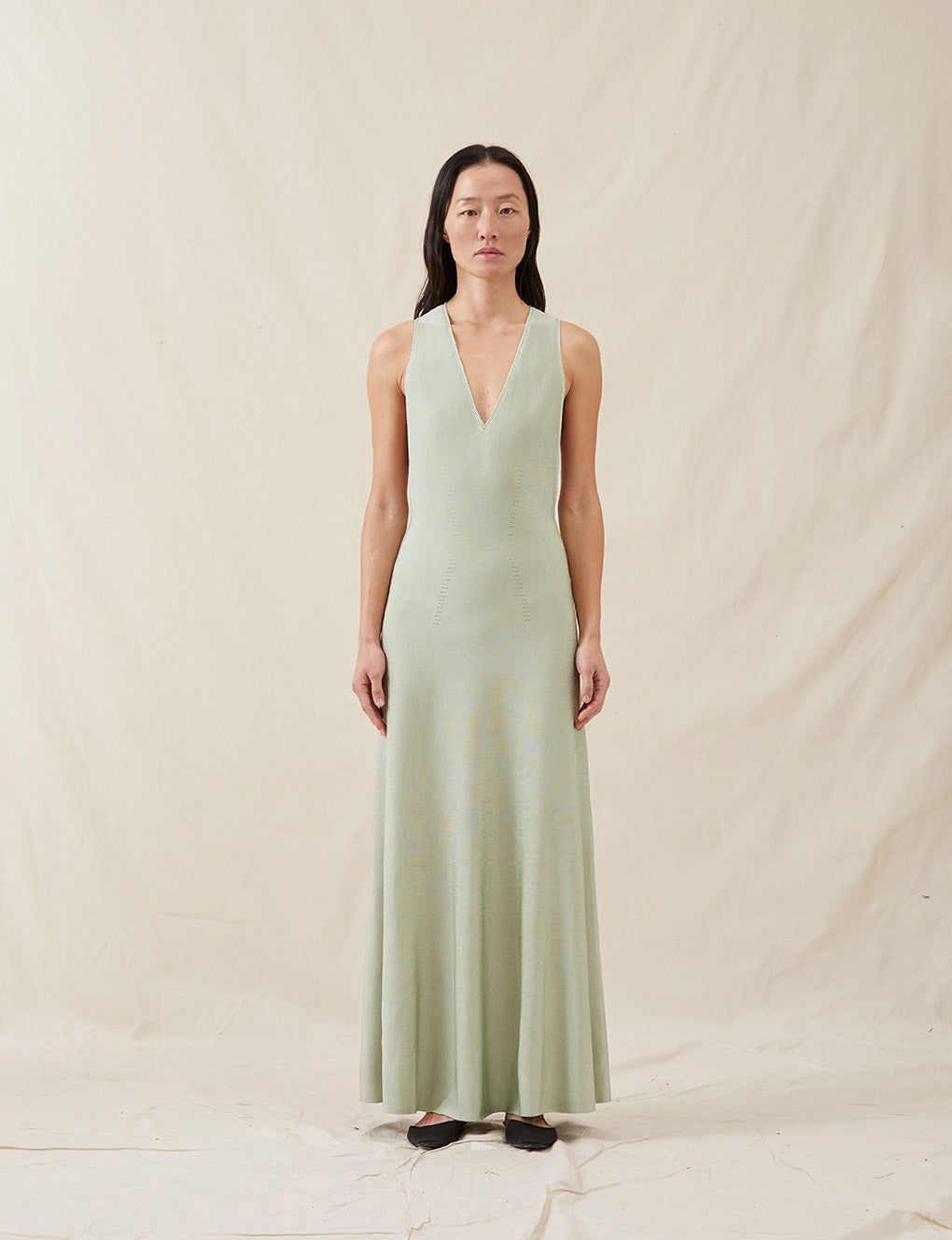 Womens | The Twist-Back Dress | Sage