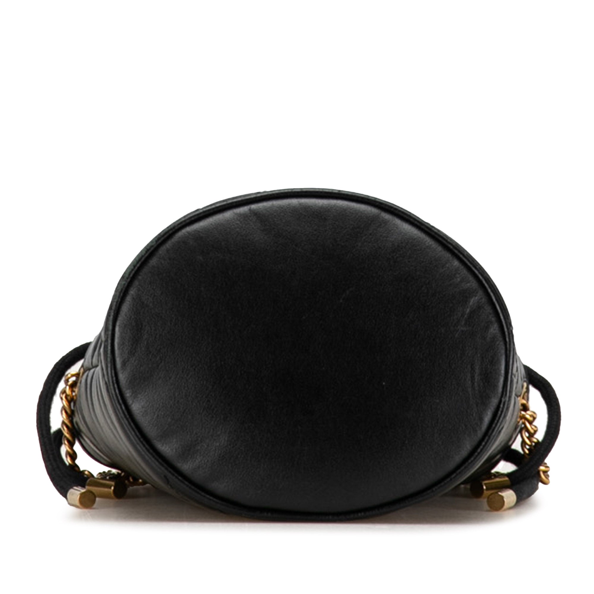 Gucci | Pre-Owned Mini GG Marmont Matelasse Bucket Bag | Black