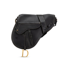 Dior | Pre-Owned Leather Baudrier Saddle Bag | Black
