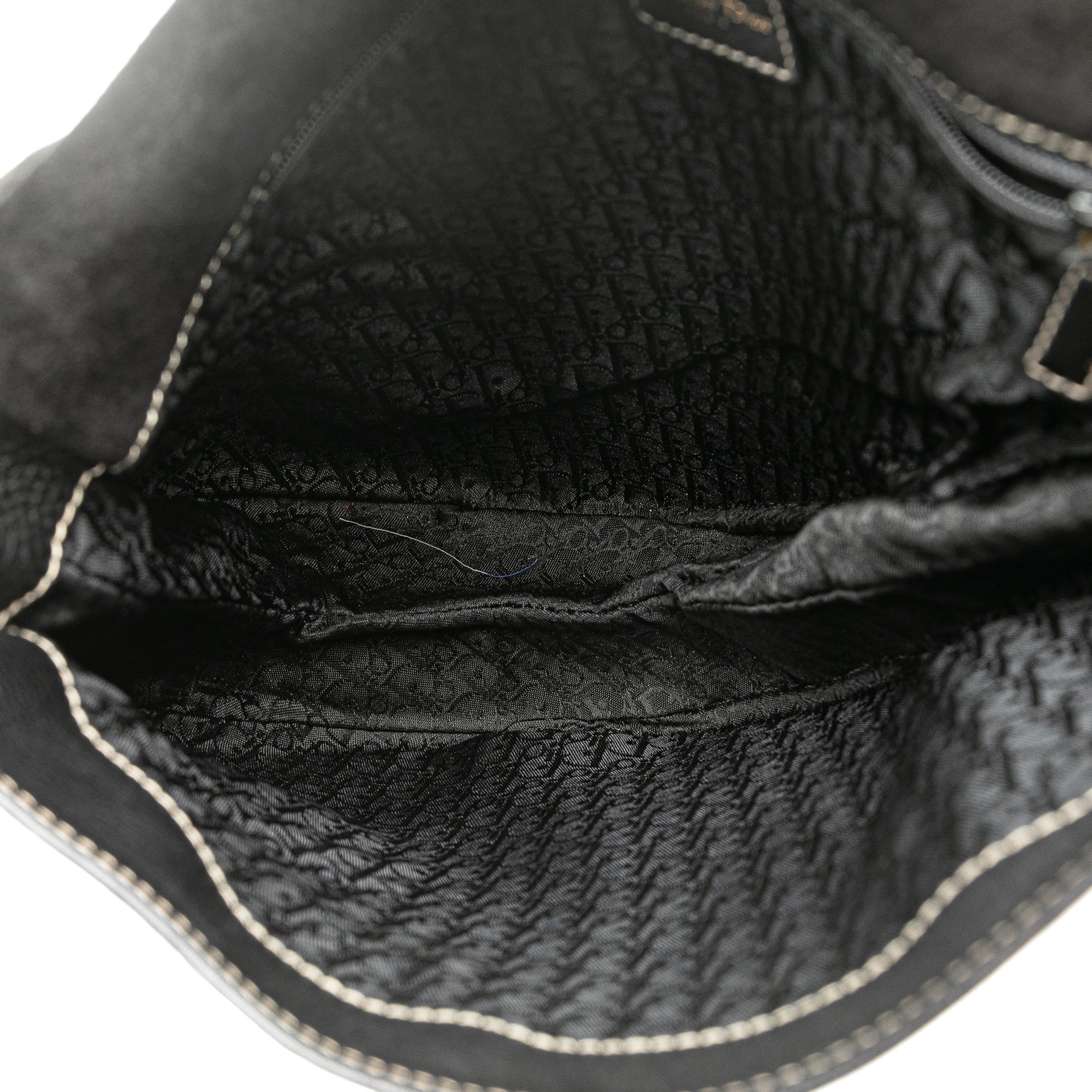 Dior | Pre-Owned Leather Baudrier Saddle Bag | Black