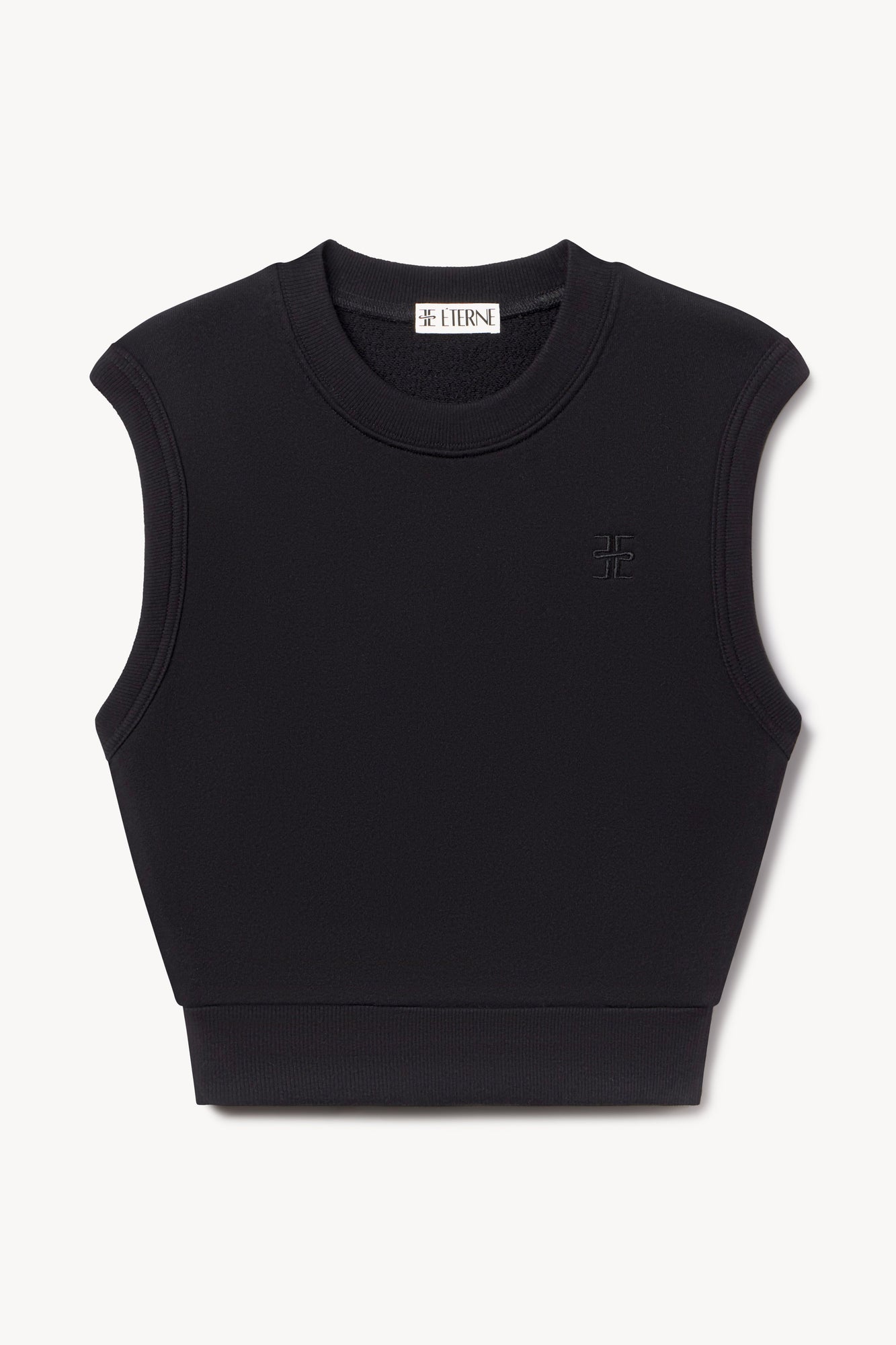 SLEEVELESS CREWNECK TOP - ETERNE