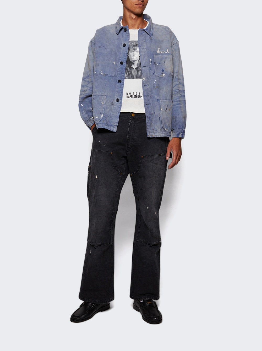 Men | Saint Mxxxxxx | Portrait Short Sleeve Tee | White