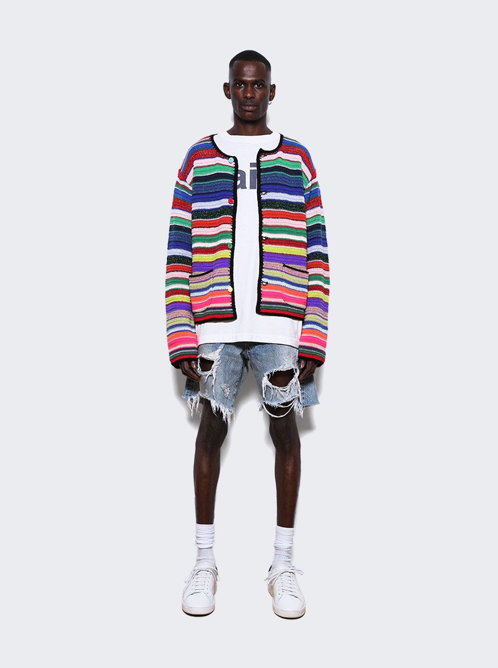 Men | Saint Mxxxxxx X Lastman | Knit Cardigan Multicolor | Multi