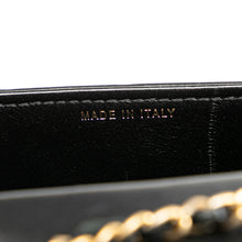 Chanel | Pre-Owned Calfskin CC Chevron Medal Envelope Vertical Clutch With Chain | Black