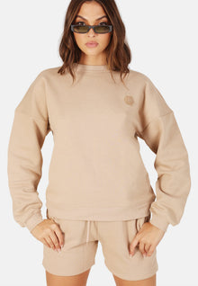 OW Collection SOPHIE Sweat Shorts Account 036 - Tan
