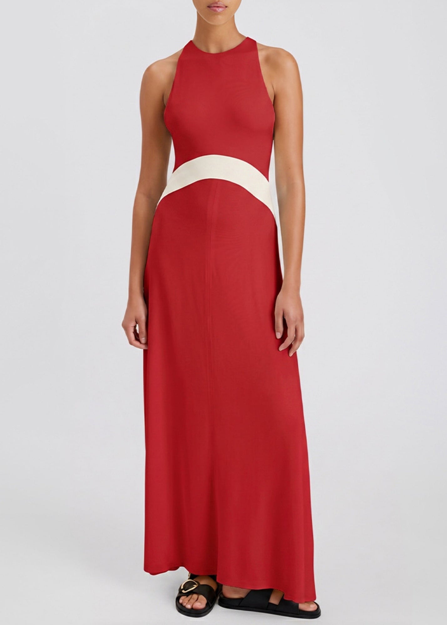 Womens | Jonati Dress | Enclave Red/Ecru