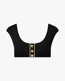 Off Shoulder Bikini Top | Black