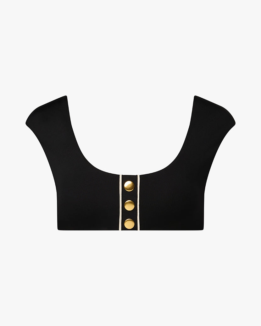 Off Shoulder Bikini Top | Black