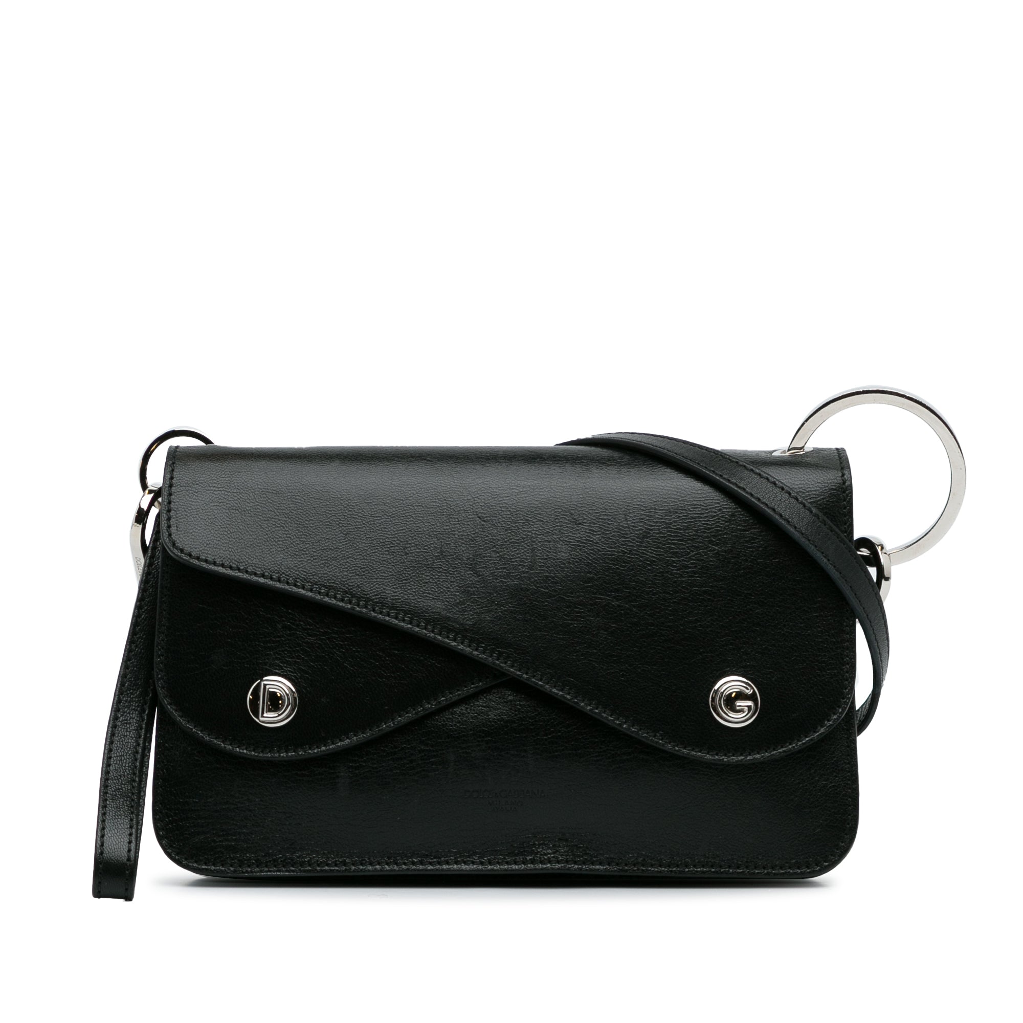 Dolce & Gabbana | Pre-Owned Leather Crossbody Bag | Black