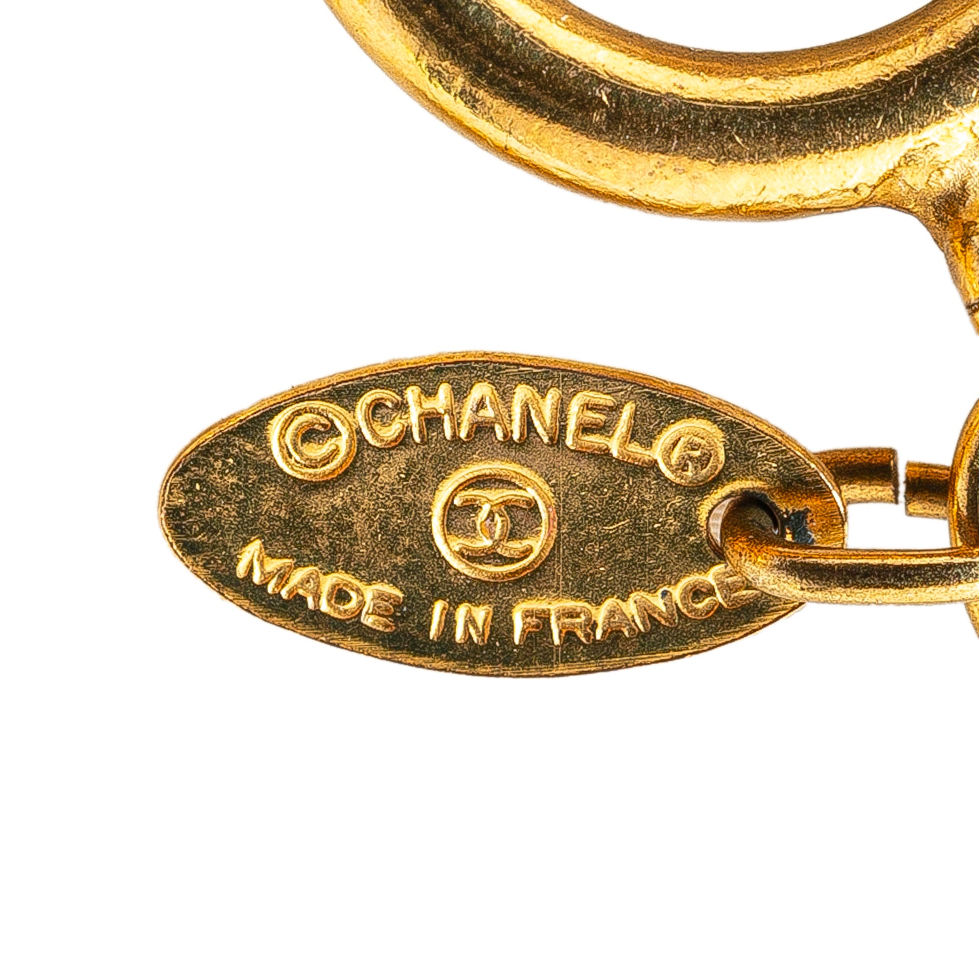 Chanel | Pre-Owned Gold Plated CC Quilted Pendant Necklace | Gold