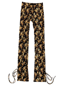 Women | KNWLS | Perse Trousers Paisley Dark Print | Yellow & Black