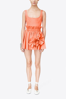 Ruffle Flower Mini Dress | Sweet Salmon