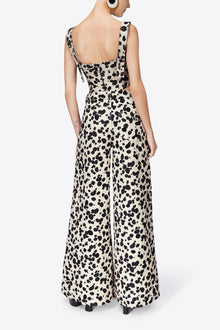 Dalmatian Denim Wide Leg Jean | Black/Off White