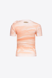 Ruffle Flower T-Shirt | Whipped White/Sweet Salmon