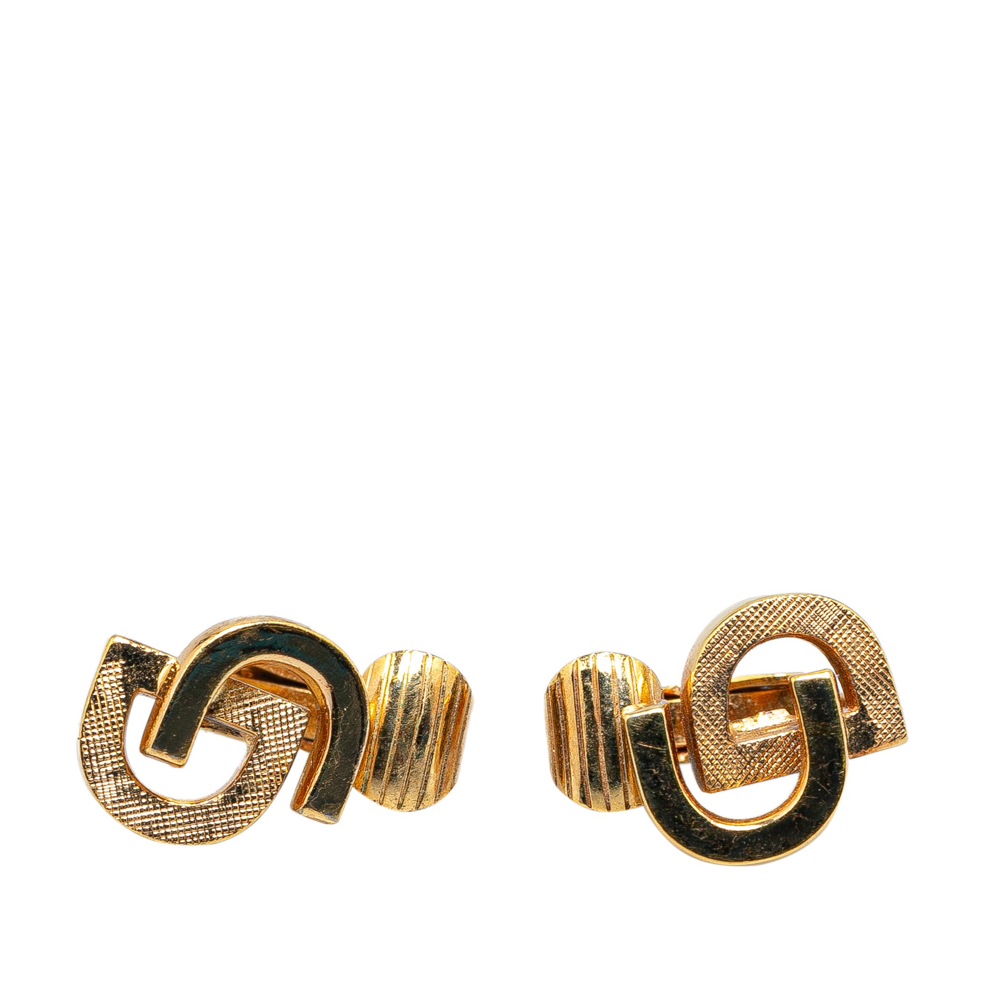 Dior | Pre-Owned Gold Plated CD Clip On Earrings | Gold