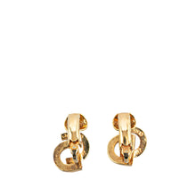Dior | Pre-Owned Gold Plated CD Clip On Earrings | Gold