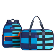 STATE Bags Rockaway Duffle Tech Knit Stripes Front View Click to Zoom