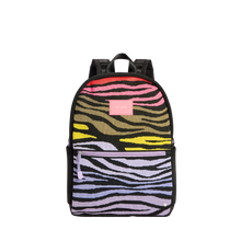 STATE Bags Kane Backpack Tech Knit Zebra Front View Click to Zoom