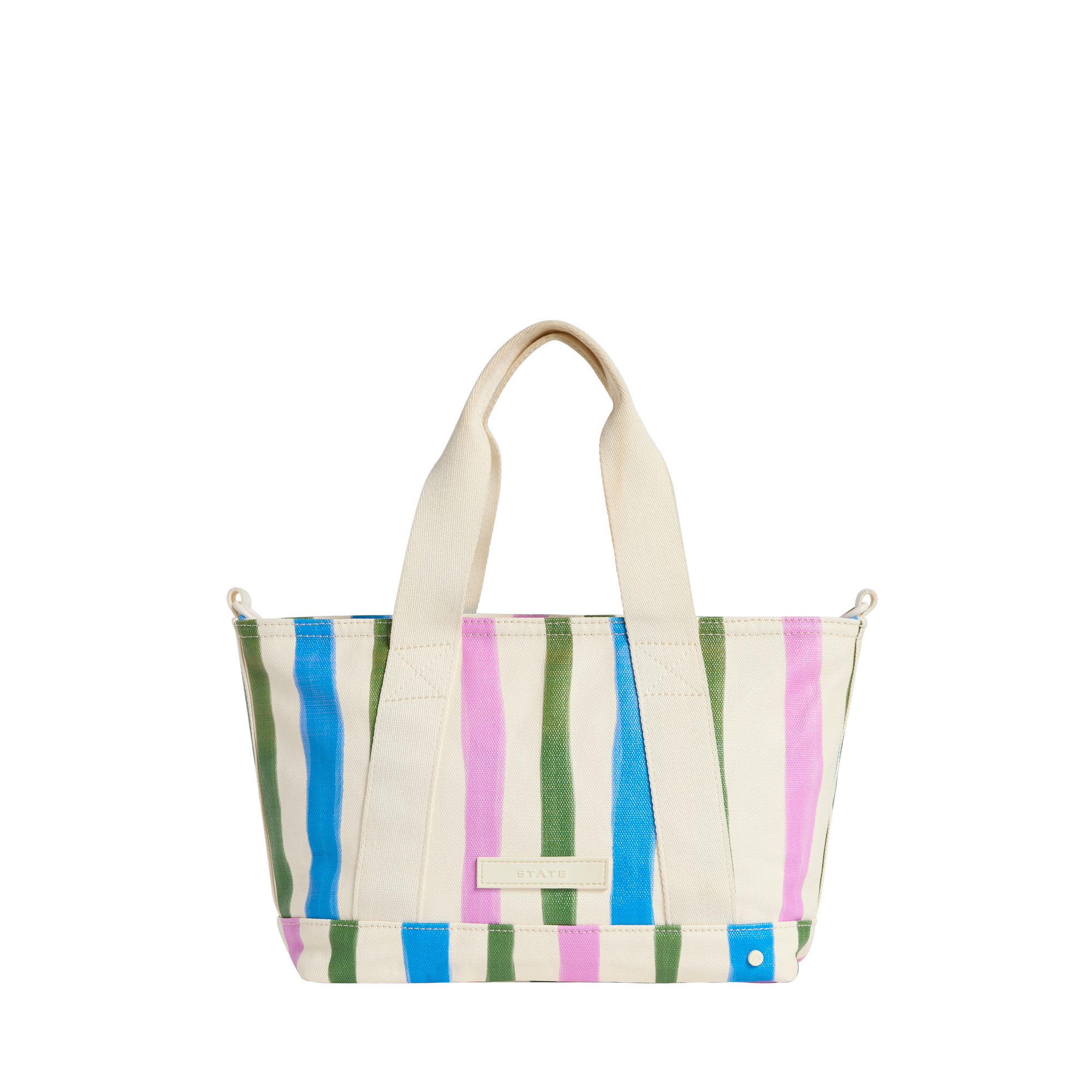 STATE Bags Graham Mini Tote Stripes Front View Click to Zoom