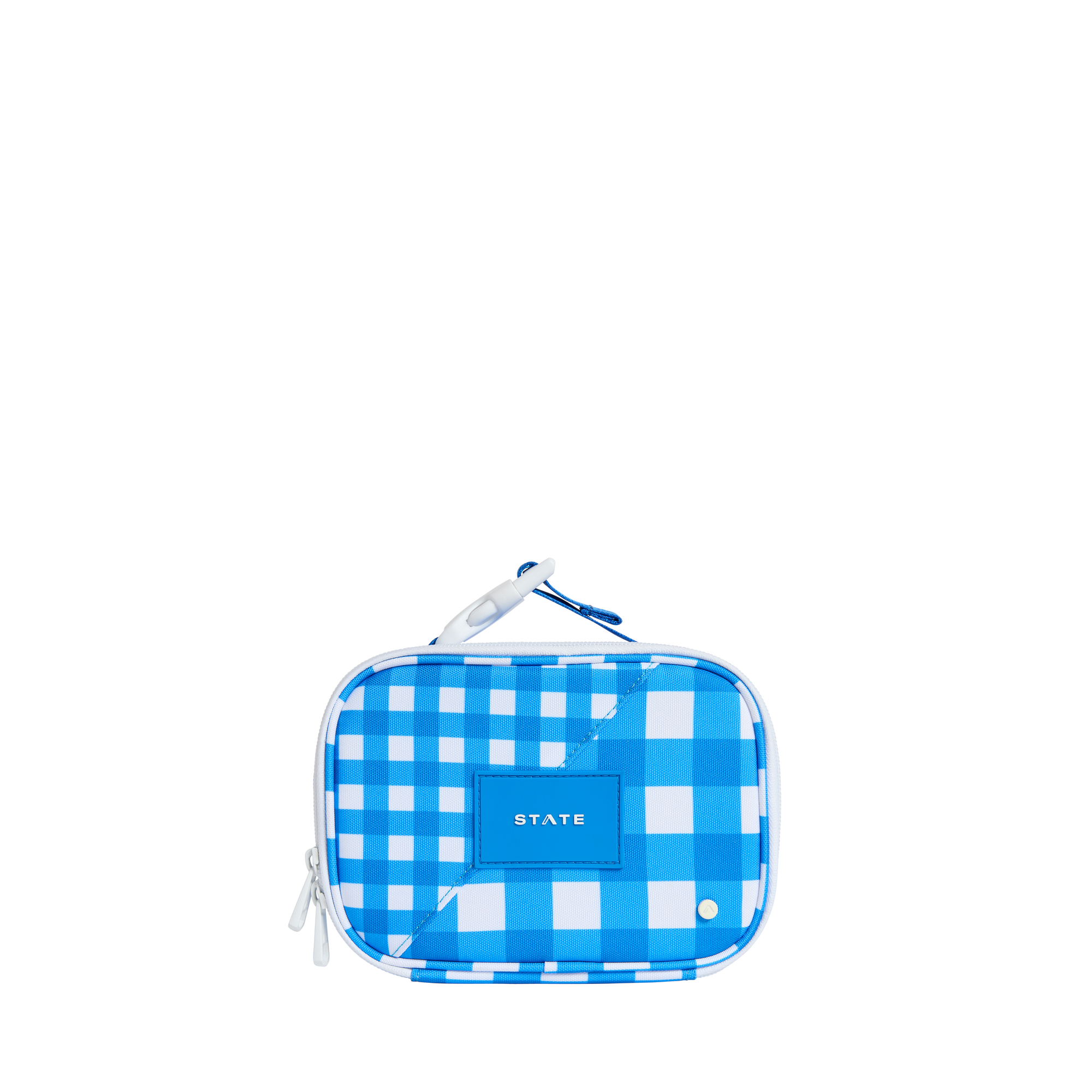 STATE Bags Mini Rodgers Snack Pack Polyester Canvas Gingham Front View Click to Zoom