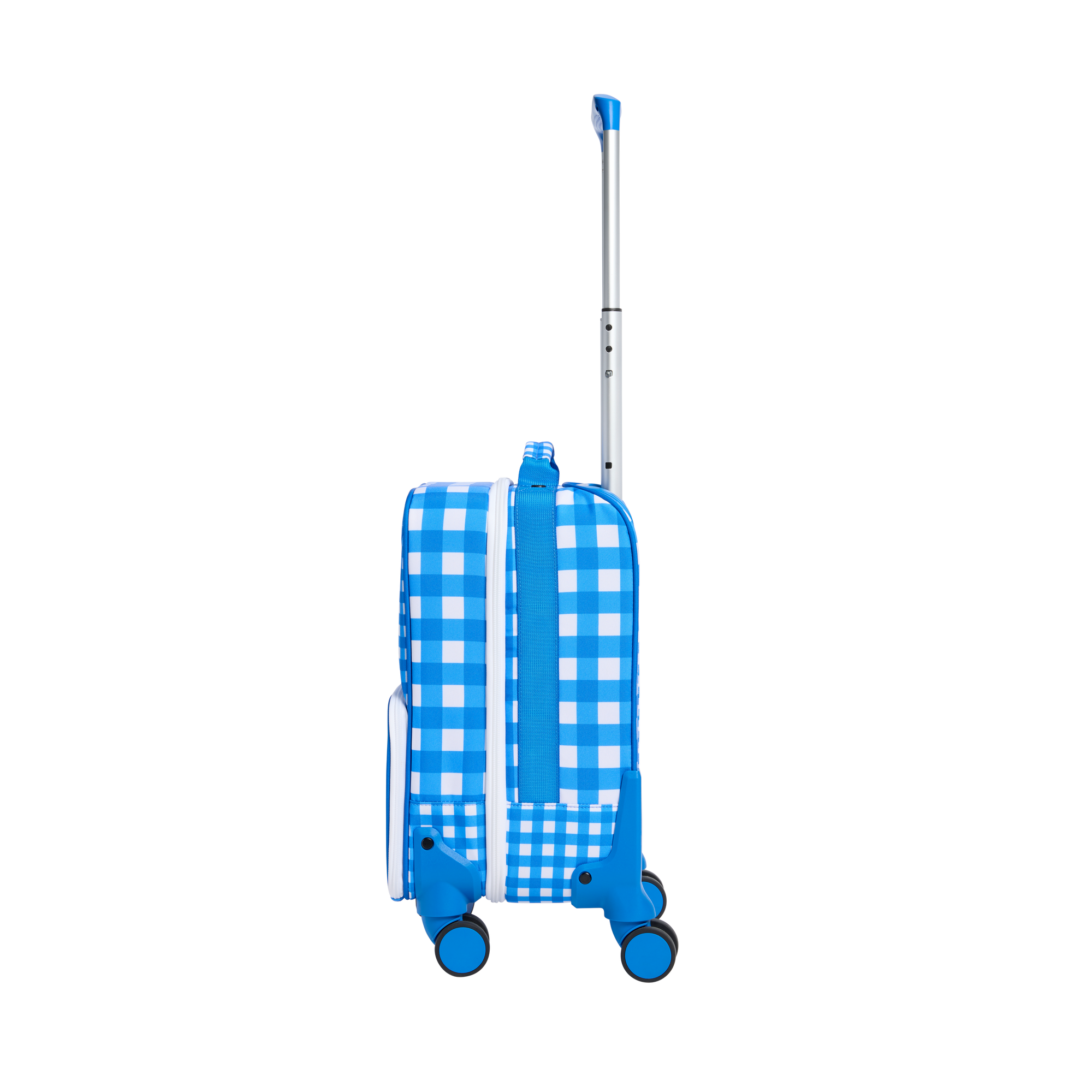 STAE Bags Mini Logan Suitcase Polycanvas Gingham Side View Click to Zoom